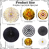 8Pcs Paper Fans Flower for Wedding Birthday Carnival Welcome Party Decorations AJEW-GF0013-45C-2