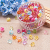  Jewelry 200Pcs 4 Style 1-Hole Transparent Acrylic Buttons TACR-PJ0001-04-5