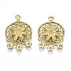 Brass Chandelier Components Link Enamel Settings KK-S349-301-NF-1