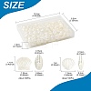200Pcs 2 Styles ABS Imitation Pearl Beads OACR-FS0002-31-4
