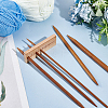 1Pc Rectangle Wooden Knitting Needle Gauges TOOL-BC0002-94A-5