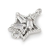 Brass Clear Cubic Zirconia Connector Charms LS-KK-Z094-03P-02-2