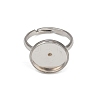 304 Stainless Steel Cuff Ring Components STAS-D372-05P-01D-2