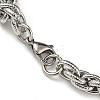 201 Stainless Steel Rope Chain Bracelets STAS-Z056-14P-3