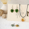 10Pcs 5 Colors Transparent Glass Pendants GLAA-TA0001-73-6