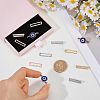 12Pcs 3 Colors Alloy Watch Band Charms for Watch Loops Accesssories FIND-FH0017-64-3