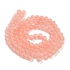 Baking Painted Imitation Jade Glass Round Bead Strands DGLA-Q021-8mm-03-3