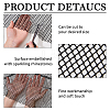 1 Yard Polyester with Resin Rhinestone Mesh Fabric AJEW-FH0009-34B-4