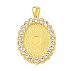 Alloy Rhinestone Pendant Cabochon Settings RB-CBA40A4-02G-01-1