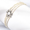 Polyester Multi-Strand Bracelets FB-CBA983F-02P-5