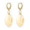 Natural Cowrie Shell Beads Dangle Earrings for Girl Women EJEW-JE04641-01-3