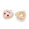 Alloy Enamel Pendants PALLOY-T092-33G-2