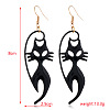 Halloween Theme Alloy Enamel Dangle Earrings FS-WG50C46-14-1