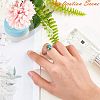 Tarnish Resistant Adjustable 304 Stainless Steel Finger Rings Components STAS-L193-P-18mm-4
