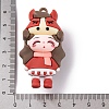 The 12 Chinese Zodiac Girl Doll PVC Plastic Pendants KY-S172-16G-3