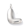 Rack Plating Brass Balloon Letter Pendants LS-KK-C050-01P-L-1