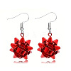 Christmas Theme Alloy Plastic Dangle Earrings FS-WG6FBD6-07-1