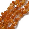 Natural Yellow Jade Chip Bead Strands G-M205-16-01-1