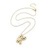 Brass Micro Pave Cubic Zirconia Letter Pendant Necklaces KK-Z069-01G-K-2