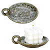 2Pcs Porcelain Candle Holders DJEW-PH0001-86B-1