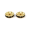 Brass Rhinestone Spacer Beads RB-A014-L12mm-02G-2
