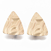 Eco-Friendly Iron Stud Earring Findings IFIN-T015-046G-NR-1