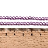 Eco-Friendly Dyed Glass Pearl Round Beads Strands HY-A002-4mm-RB056-4