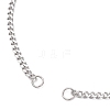 2.5MM 304 Stainless Steel Curb Chain Slider Bracelet Making AJEW-JB01455-2