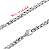 316 Stainless Steel Venetian Chain Necklaces NJEW-M176-24-A-1
