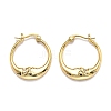 Brass Micro Pave Clear Cubic Zirconia Hoop Earrings EJEW-J101-28G-1