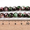 Baking Paint Glass Beads Strands X-DGLA-N003-8mm-A09-4