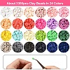 DIY Polymer Clay & CCB Plastic Beads Bracelets Making Kits DIY-YW0010-92-2