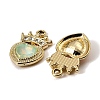 UV Plating Alloy Glass Pendants FIND-K032-10G-2