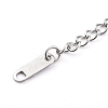 304 Stainless Steel Cable Chains Bracelets Making AJEW-JB00900-01-3
