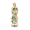 Synthetic Luminous Stone Column Pendants FIND-C058-01G-03-1