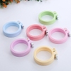 Adjustable ABS Plastic Flat Round Embroidery Hoops TOOL-PW0003-017-2