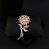 Flower Rhinestone Brooch PW-WGE33ED-01-4