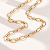 10MM 304 Stainless Steel Oval Link Chain Necklaces for Women X-NJEW-G194-04G-3