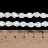 Opaque Solid Color Electroplate Glass Beads Strands EGLA-N013-P6mm-B02-4