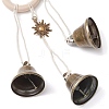 Iron Bell Pendant Decoration HJEW-JM02480-4