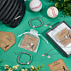 Alloy CCB Plastic Bead Baseball Link Bracelets HJEW-PH02411-4