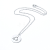 Non-Tarnish 304 Stainless Steel Pendant Necklaces NJEW-E147-11P-2