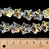 Electroplate Baking Paint Glass Beads Strands EGLA-K061-12A-AB02-5