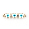 Alloy Enamel Connector Charms X1-FIND-TAC0016-25C-1