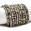 Natural Dalmatian Jasper Heishi Beads Strands G-A299-A12-01-2
