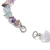 Natural Fluorite Chip Nylon Braided Beaded Bracelet Making AJEW-JB01296-08-2