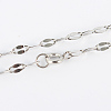 304 Stainless Steel Chain Necklaces MAK-N016-20P-1