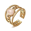 304 Stainless Steel Cuff Open Rings RJEW-F213-03G-09-4