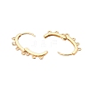 Brass Hoop Earrings Findings KK-T070-05G-2