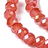Baking Electroplate Glass Beads Strands LS-DGLA-A039-J6MM-B01-3